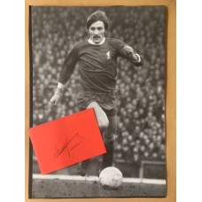 Signed card by STEVE HEIGHWAY the LIVERPOOL Footballer.